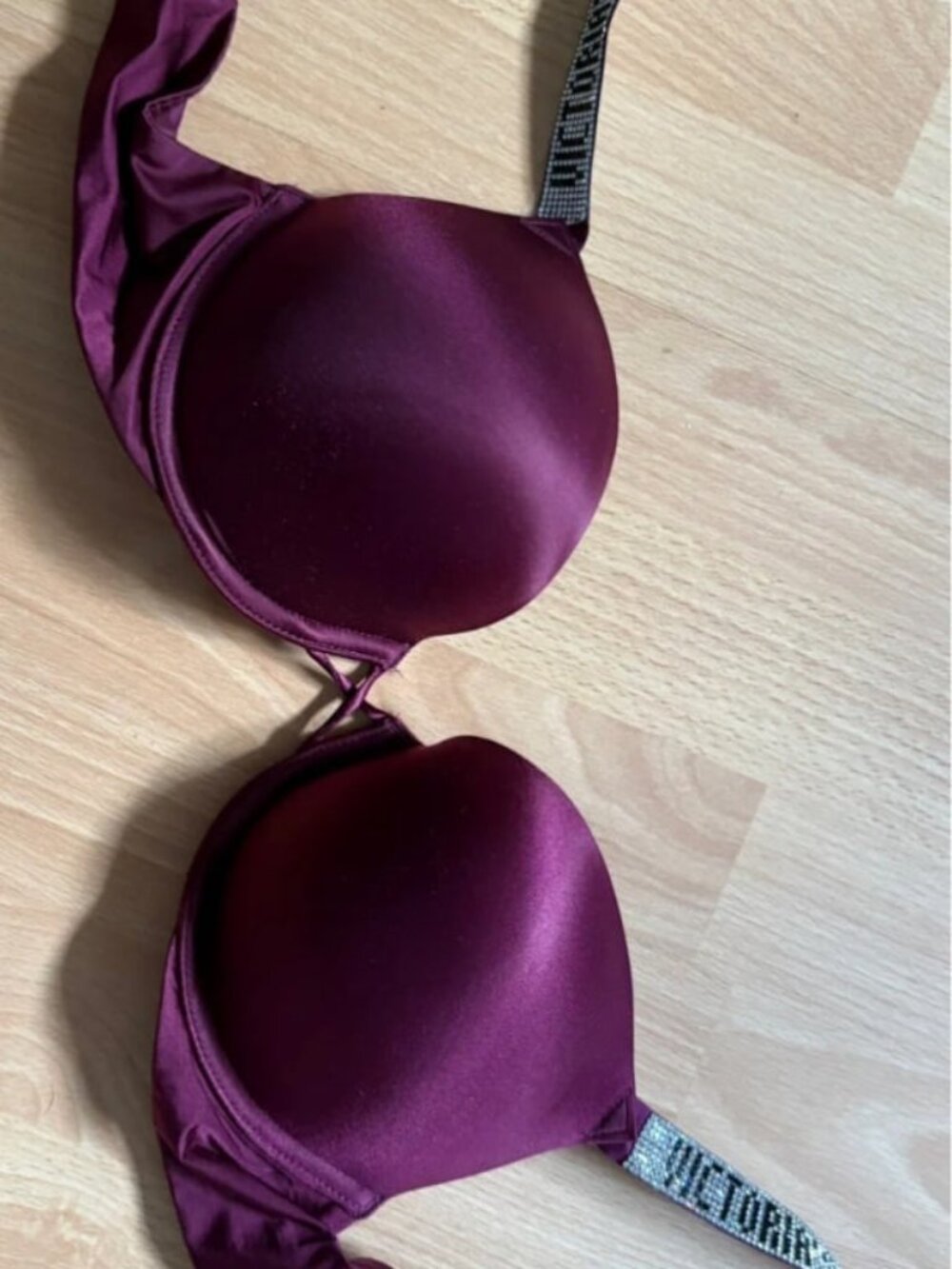 Burgundy Push Up Bra Size 36B